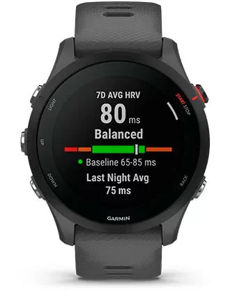 Garmin Forerunner 255-Статус вариабельности пульса Статус вариабельности пульса