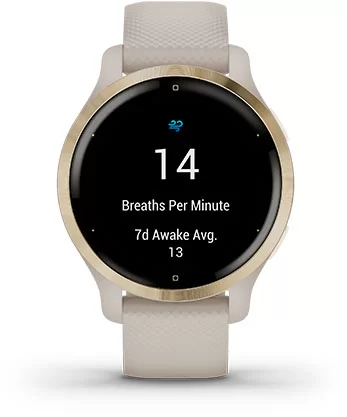 Garmin Venu 2s - Дыхательные упражнения Слежение за дыханием