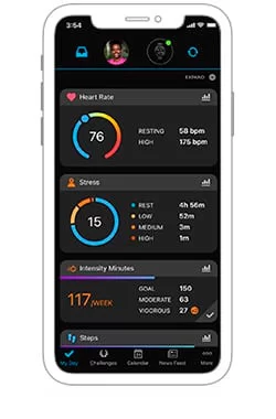 Синхронизация с Garmin Connect Синхронизация с Garmin Connect